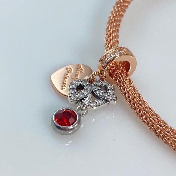 Always Your Princess  & Birthstone Dangle Charm - Picture 7 of 9